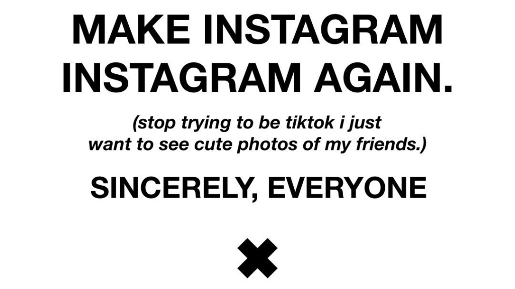Make Instagram Instagram Again
