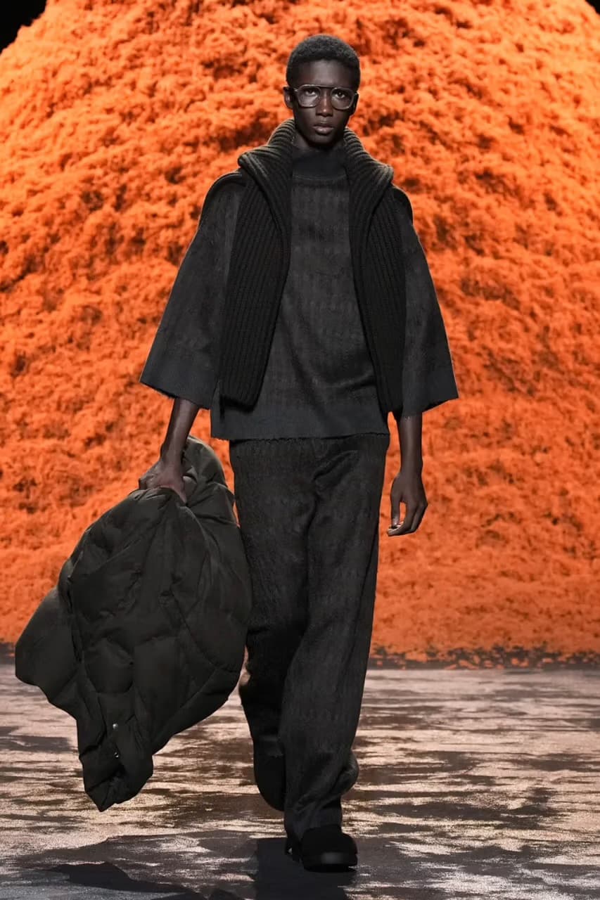 Zegna FW24/25; a pile of cashmere