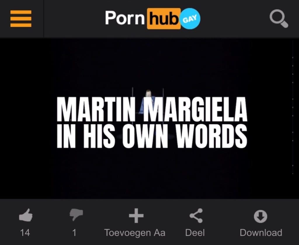Margiela belgeseli Pornhub’a sızdırılırsa…